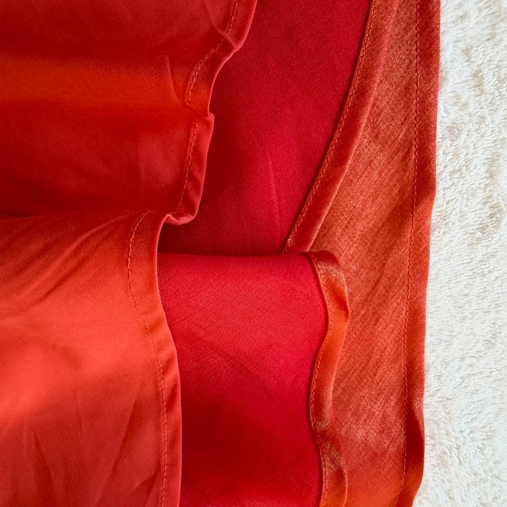 White Fox Strapless Mini Dress Orange Metallic Tie Up Back Vintage Y2K Baddie XS - Picture 10 of 13